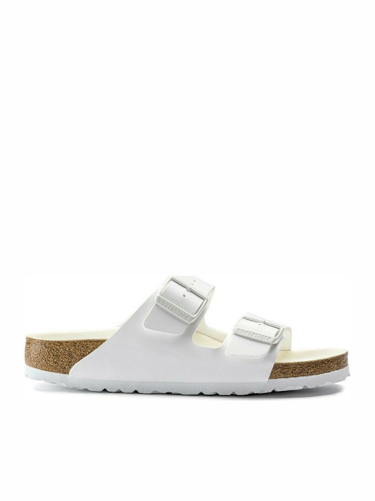 Arizona Birko-Flor Women's Anatomic Sandals White Narrow Fit