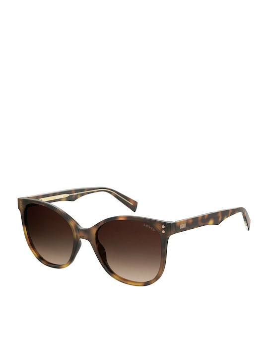 Levi's Women's Sunglasses with Brown Tartaruga Plastic Frame and Brown Gradient Lens LV5009/S 05L/HA