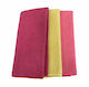 Nef-Nef Homeware Chrome Tea Towel Yellow - Coral - Cranberry 40x60cm 028544 3pcs