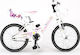 Velomarche VM 216 16" Kinder Fahrrad BMX Weiß