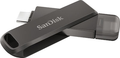 Sandisk iXpand Luxe 64GB USB 3.1 Stick with connection Lightning & USB-C Black