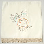 Bellissimo Baptism Towel Set Zoo Εκρού