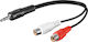 Goobay Μετατροπέας 3.5mm male σε RCA 2x female 1τμχ 50600