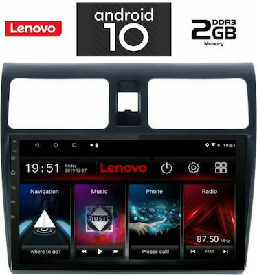 Lenovo Car-Audiosystem für Suzuki Swift 2005-2011 (Bluetooth/USB/AUX/WiFi/GPS) mit Touchscreen 10.1" IQ-AN X6934_GPS