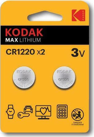 Kodak Max Lithium Батерии За часовници CR1220 3V 2бр