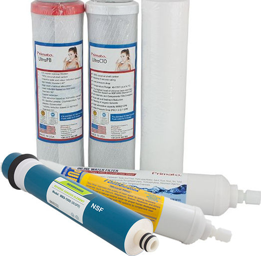 Primato Water Filter Cartridge Reverse Osmosis Activated Carbon RO Filter Pack 5 Micron 6 Pieces