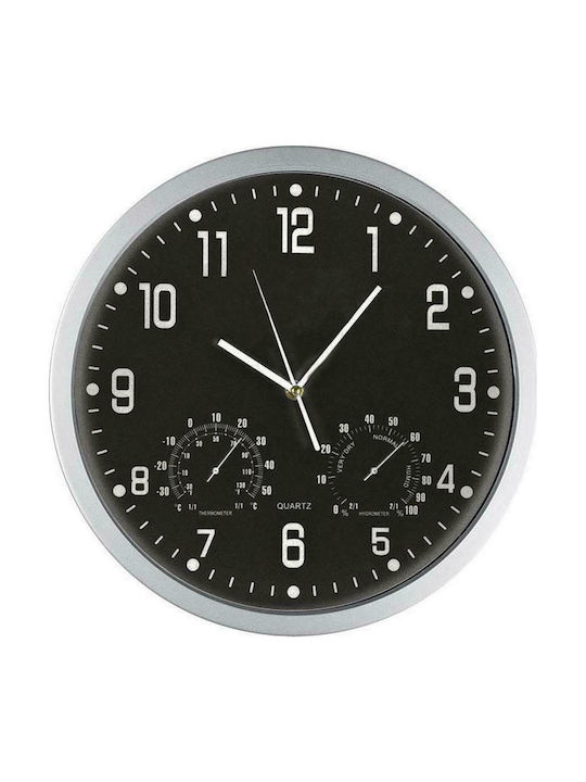 Next Wall Clock Plastic Black Ø35cm 21070-09ΑΩ-2