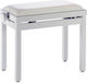 Stagg Σκαμπό Πιάνου Ρυθμιζόμενο Highgloss White Μ55xΠ32xΥ49-59cm