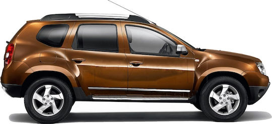 S-dizayn Защитни за Врати на кола Странична защитна лента Dacia Duster Suv 2009 Chrome 8 броя 8бр Сребрист