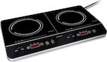 Navaris Induction Countertop Double Burner Black