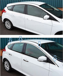 S-dizayn Trim Παραθύρων για Ford Focus 5D 2011 Χρώμιο 8τμχ /SD