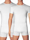 Kybbvs KB904 Men's Short Sleeve Undershirts White 2Pack