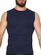 Men's Sleeveless Undershirt Navy Blue