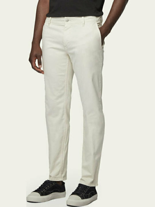 Schino D Trousers Chino Elastic in Slim Fit Beige
