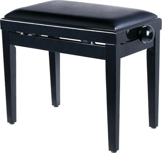 Soundsation Hocker Klavier Verstellbares Schwarz L54xB23xH44.5-53.5cm