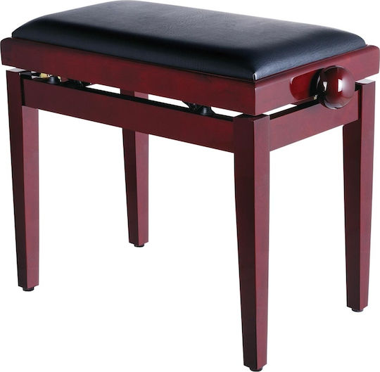 Soundsation Σκαμπό Πιάνου Ρυθμιζόμενο Glossy Mahogany Μ54xΠ23xΥ44.5-53.5cm