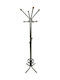 Epiplo-Fos Metallic Coat Rack with Umbrella Holder Grey with Umbrella Stand HANG1 48x48x180cm