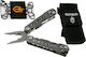 Gerber Truss Wallet Multitool Silber mit Klinge aus Stahl in Scheide