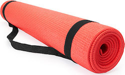 Stamina CP7102 Στρώμα Γυμναστικής Yoga/Pilates Κόκκινο με Ιμάντα Μεταφοράς (180x60x0.4cm)