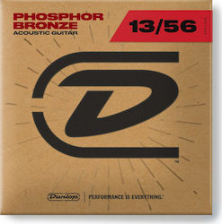 Dunlop Acoustic Phosphor Bronze Guitar Strings Set of 13-56 Inches Medium Dunlop Acoustic Phosphor Bronze Guitar Strings Set of 13-56 Inches Medium