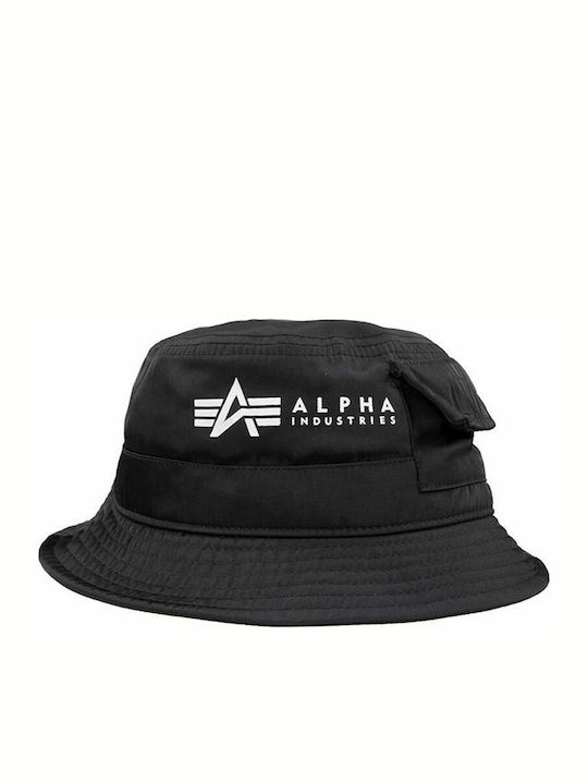 Alpha Industries Utility Υφασμάτινo Ανδρικό Καπέλο Στυλ Bucket Μαύρο