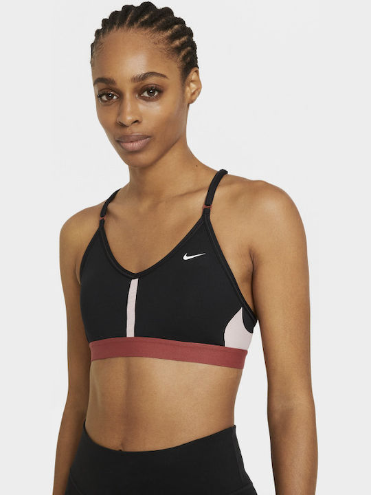 Nike Dri-Fit Indy Γυναικείο Αθλητικό Μπουστάκι Μαύρο με Επένδυση & Ελαφριά  Ενίσχυση CZ4456-010