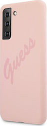 Guess Script Vintage Plastic Back Cover Pink (Galaxy S21+ 5G)