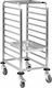 Yuksel Küchenwagen für gewerbliche Küche für 9 Tabletts H90xB58xT66cm