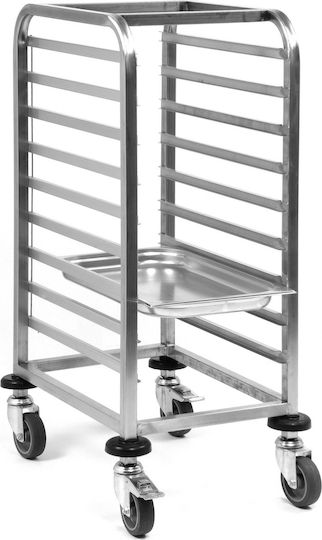 Yuksel Küchenwagen für gewerbliche Küche für 9 Tabletts H90xB63xT44cm