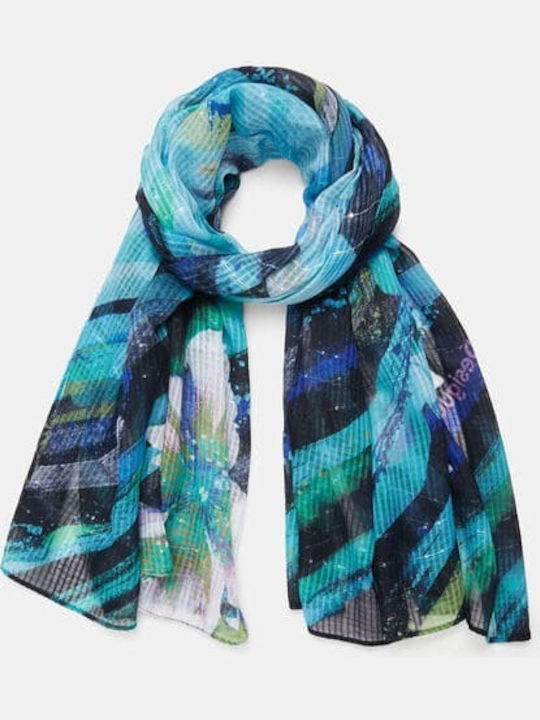 Desigual Brushes Women's Scarf Blue 21SAWA09-5031