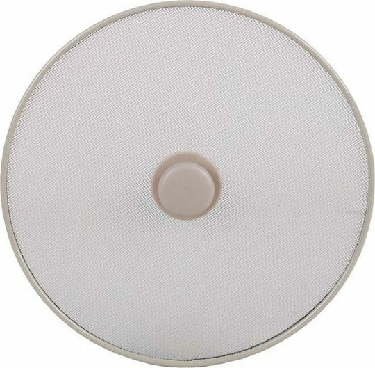 Frittenschutzschild aus Metall Beige