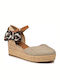 Wrangler Platforme dama în stil espadrile Bej