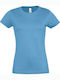 Sol's Imperial Women's Short Sleeve Promotional T-Shirt Aqua