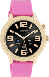 Oozoo Q00325 45mm Smartwatch με Παλμογράφο (Ροζ...