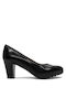 Anatomic Leather Black Medium Heels Diana Four 5