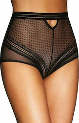 Queen Lingerie High Panties Black