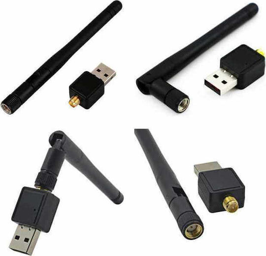 Andowl 05003VTM50BK Αντάπτορας Δικτύου USB με Ασύρματη Σύνδεση Wi-Fi 900Mbps και Αποσπώμενη Κεραία