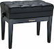 Roland Σκαμπό Πιάνου Ρυθμιζόμενο Satin Black Μ55xΠ33.5xΥ49-59cm
