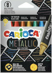 Carioca Maxi Metallic Crayons Set 8 Colours