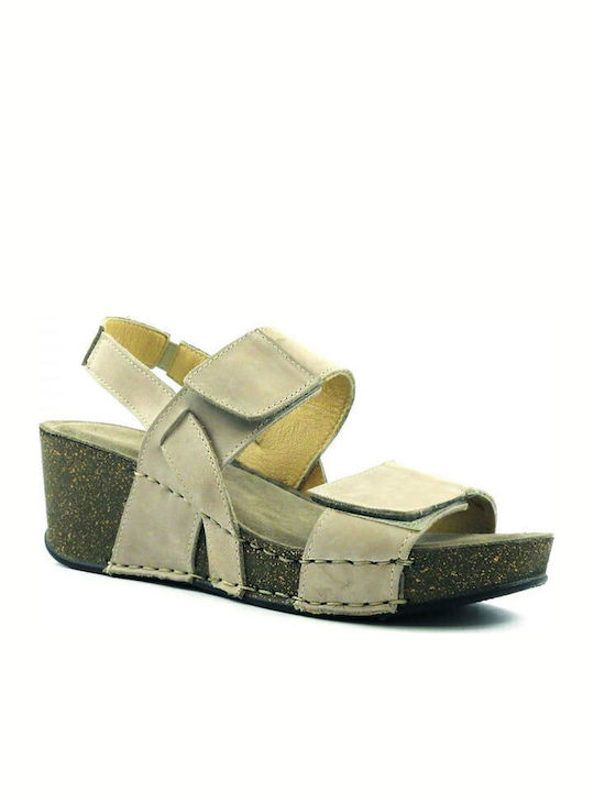 Anatomische Damenplattformen Beige