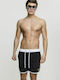 Urban Classics TB2050 Men's Swimwear Shorts Βlack/White