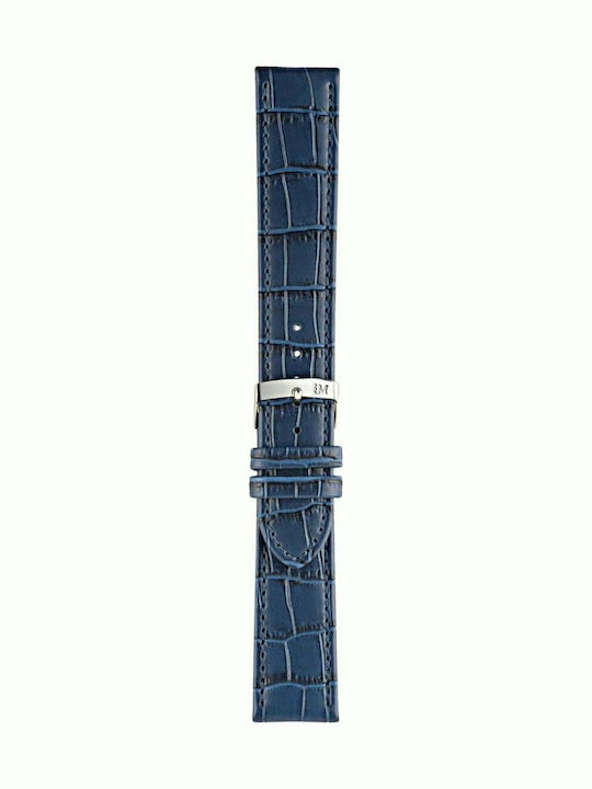 Morellato Juke Δερμάτινο Λουράκι Μπλε 20mm