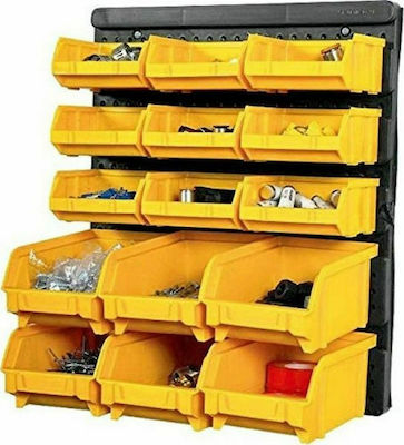 ArtPlast Plastic Tool Bin Organiser W32.3xD18xH38.5cm 15pcs