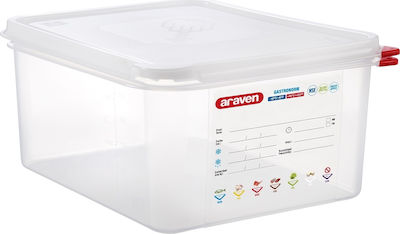 Araven Container alimentar comercial Container de depozitare a alimentelor 10lt 32.5x26.5x15cm