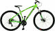 Velomarche Moonster 29" Grün Mountainbike mit 21 Gängen und Mechanische Scheibenbremsen