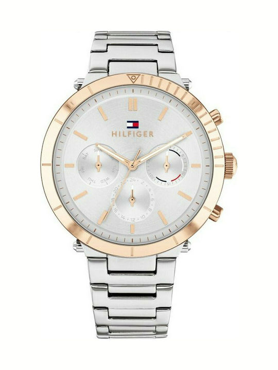 Tommy Hilfiger Emery Women's Watch Chronograph with Silver Metal Bracelet