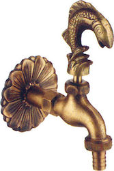 Prima Vista Decorative Outdoor Faucet Fish 1/2" Peristaltic Faucet 86015500
