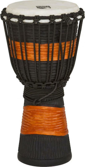 Toca Percussion Street Series Djembe Schwarz Färbung 10 Zoll Mit Seil Spannvorrichtung