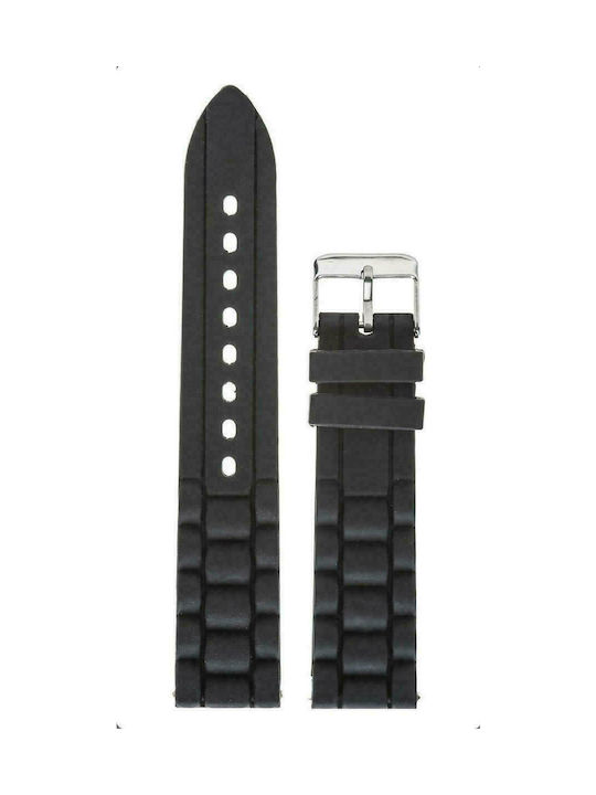 Tzevelion S1120 Rubber Strap Black 18mm