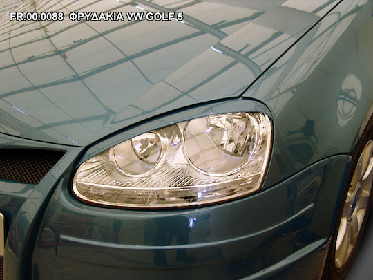 Motordrome Front Headlight Eyebrows for Volkswagen Golf 5